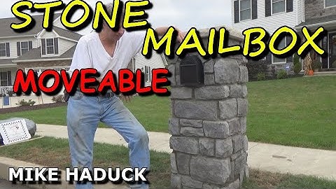 How I made a stone mailbox (moveable) Mike Haduck