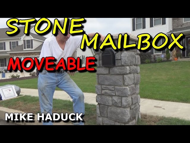 Awesome fake stone mailboxes How I Made A Stone Mailbox Moveable Mike Haduck Youtube