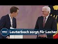 BUNDESREGIERUNG: Steinmeier ernennt die neuen Minister - und dann ist Karl Lauterbach an der Reihe