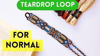 Double Triangle Start | Tutorial for Friendship Bracelet #24111 | Teardrop Loop