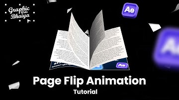Page Flip Animation in After Effects | Book Open Effect Tutorial (No Plugins Needed)