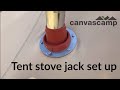 Comment installer un cric pour pole de tente  canvascamp