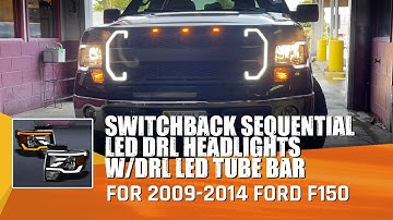 2009-2014 Ford F150 Switchback Sequential LED DRL Headlights  Installation Video | AMOFFROAD