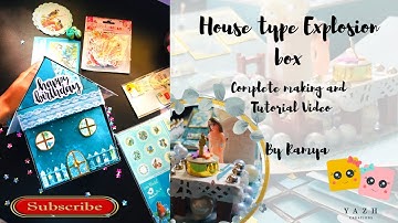 House Explosion Box | Complete making video | Miniature room | Tutorial | Yazh Creations