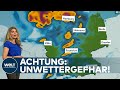 ACHTUNG: UNWETTERGEFAHR! Hier wird es heute unangenehm - Das Wetter in Deutschland