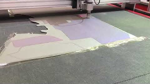 oscillating knife cut leather with CCD ACCTEK