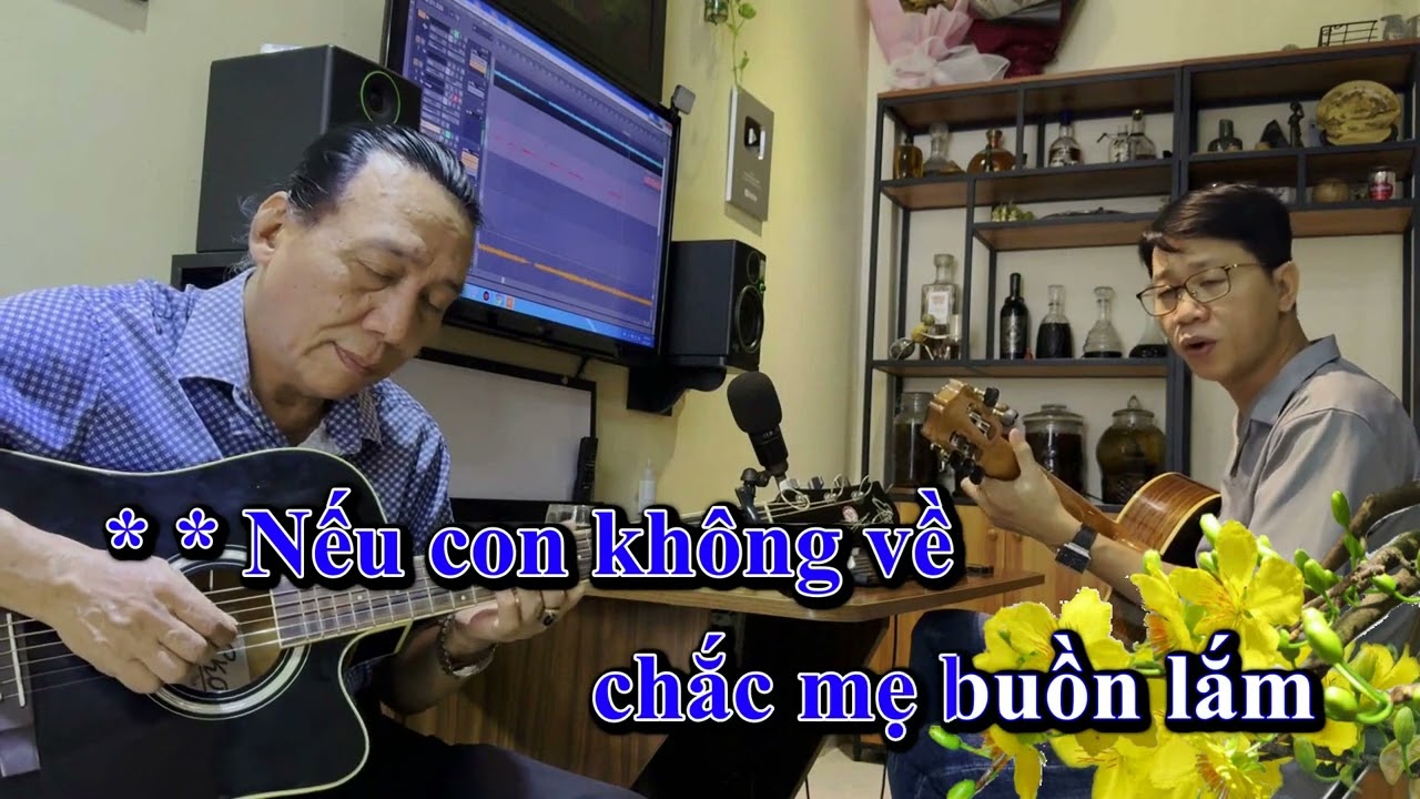 Xuân Này Con Không Về  KARAOKE  Tone Nam Guitar  C#