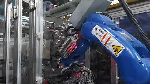 [한양로보틱스] 자동차 베터리셀 너트 인서트 사출 자동화