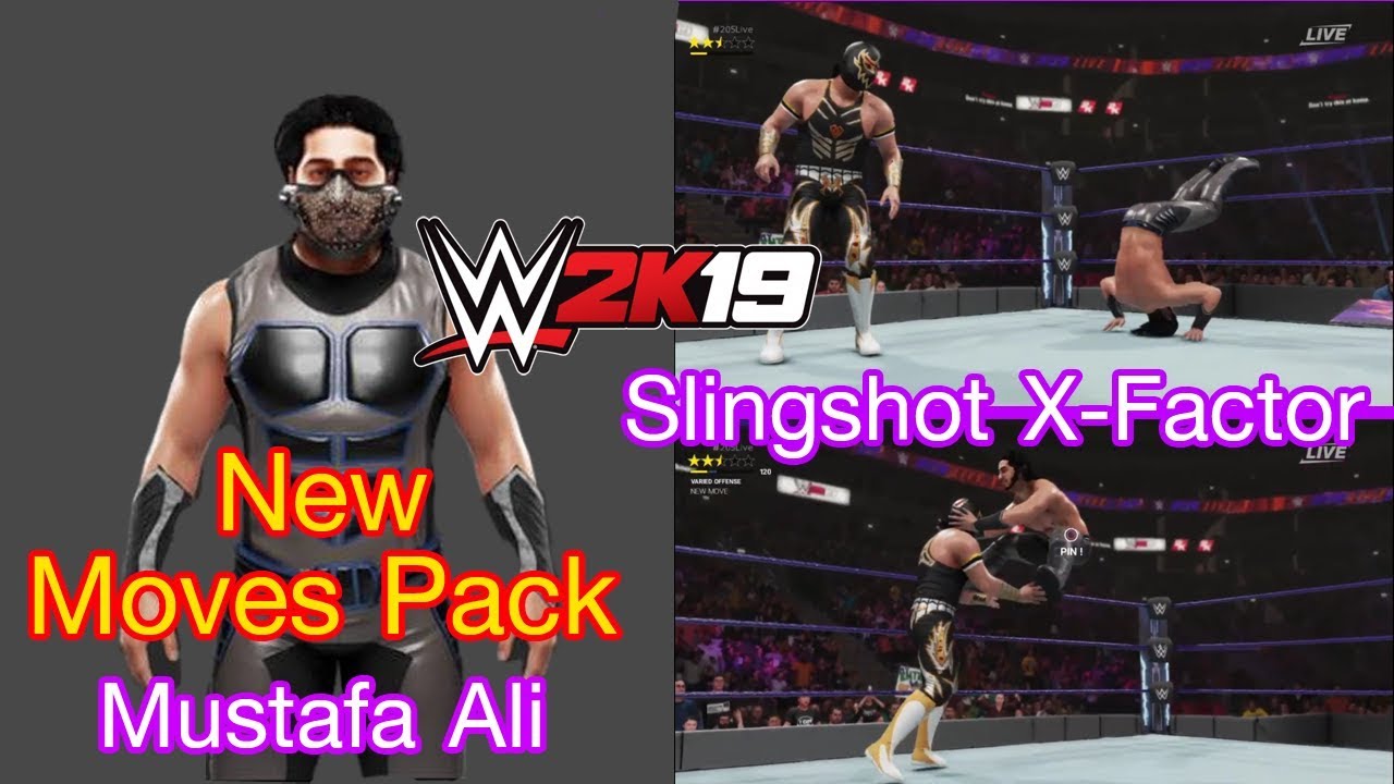 WWE 2K19 New Moves Pack for Mustafa Ali Slingshot Rolling XFactor YouTube