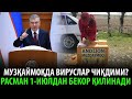 РАСМАН 1 ИЮЛДАН БЕКОР БЎЛАДИ---АНДИЖОН МУЗҚАЙМОҒИДАН ВИРУСЛАР ЧИҚДИМИ?