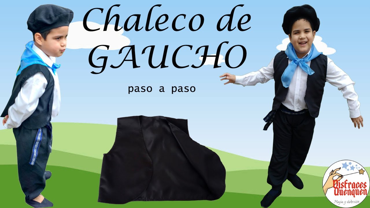 eficacia Sinewi dominio DIY. GAUCHO VEST step by step. How to make easy Gaucho vest lined for  children. - YouTube