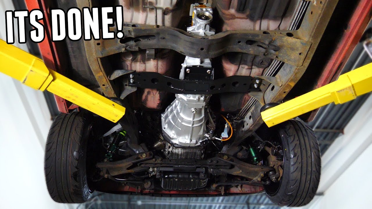 SR20 Transmission is Mounted! The Drift Truck Is DONE! YouTube