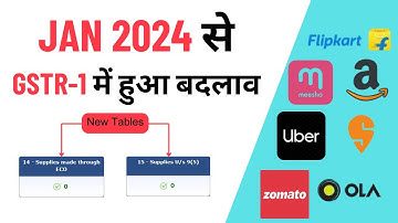Table 14 & 15 of GSTR 1 - Important Update in GSTR 1 Filing from Jan 2024