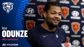 Rome Odunze 'Anytime I get to be on the football field, I'm excited' | Chicago Bears