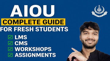 AIOU Complete Guide for New Students | LMS, CMS, Workshops, Assignments & Books Tutorial 