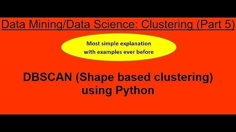 46. DBSCAN (Shape based clustering) using Python