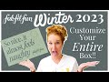 FabFitFun Winter 2023 Customize Your Whole Box! All 6 Customization Spoilers Shown