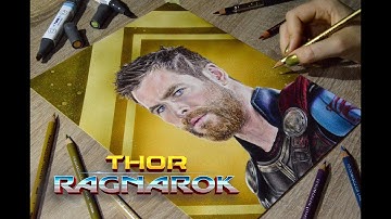 Drawing Thor (Chris Hemsworth) | Thor : Ragnarok