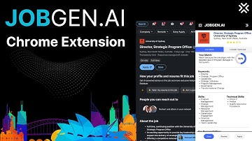 JobGen.AI Chrome Extension Demo – Save, Score, and Apply in One Click