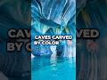 These Caves Were Carved by Color 🌊 #Shorts