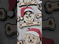 Santa Dog Ornaments 🎅🏻🐾 #laser #svg #dog