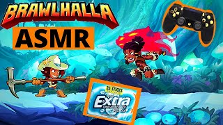 ASMR Gaming - Brawlhalla😴gum chewing, controller sounds