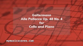 Goltermann Alla Pollacca Op 48 No 4 for Cello and Piano