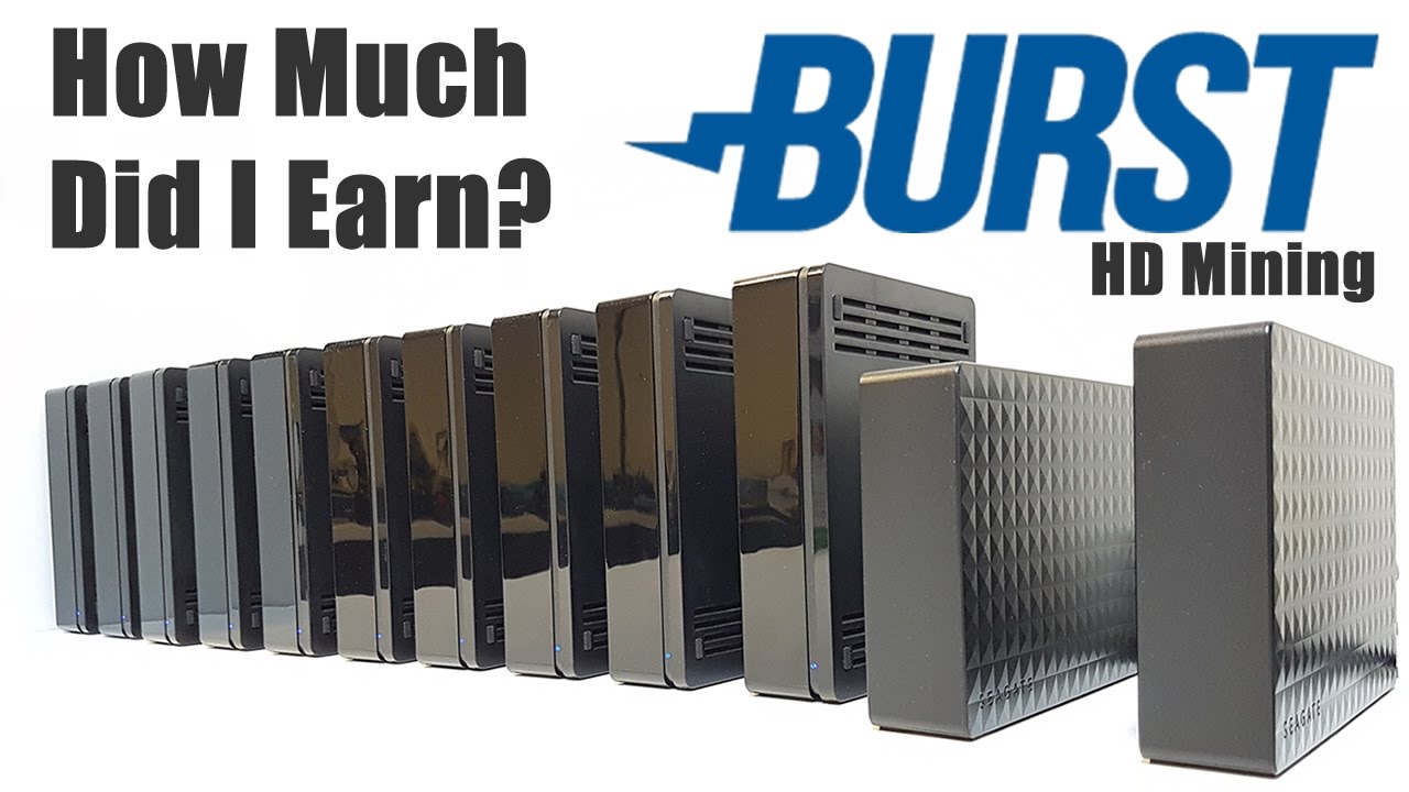 How Much Did I Earn? Burstcoin HardDrive Mining YouTube