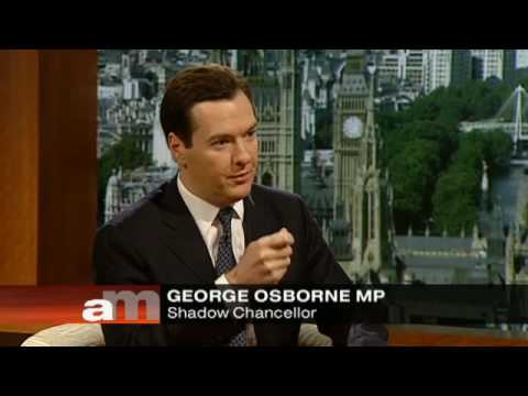 George Osborne on The Andrew Marr Show 19.07.2009 Pt.2