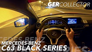 +300km/h in the Mercedes C63 AMG BLACK SERIES POV + BURNOUT & DONUT!!