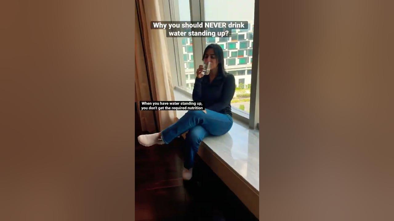 Why you should NEVER drink water standing up shorts by GunjanShouts