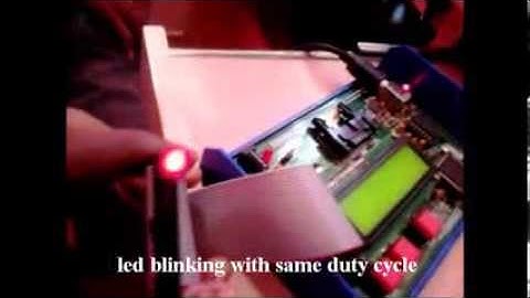 led blinking using micro controller 8051