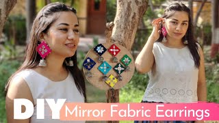 DIY Fabric Earrings || Fabric Jewellery @veenamalviya
