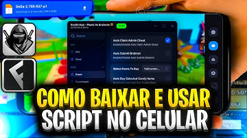 Como Baixar Executor DELTA SEM KEY e Usar SCRIPT no Roblox (CELULAR/MOBILE) Instalar/Colocar Script