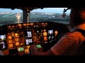 Boeing 767-300 Cockpit Landing in Rome Fiumicino FCO