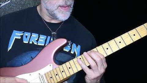 E Minor scale lowest four strings (3 note per string scale) pt 1