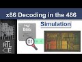 x86 Decoding Simulation in the 486