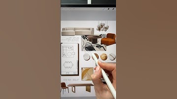 Draw and design an interior project with me in Procreate