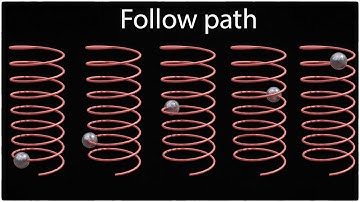 Objects follow curves path | Blender 2.93