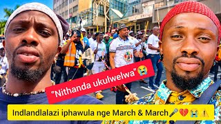 Iveze okujulile iNdlandlalazi iphawula ngokulwela izwe 'March & March'🎤💔😭⚠️