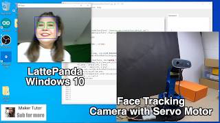 LattePanda windows 10 Face Tracking - Arduino | Python