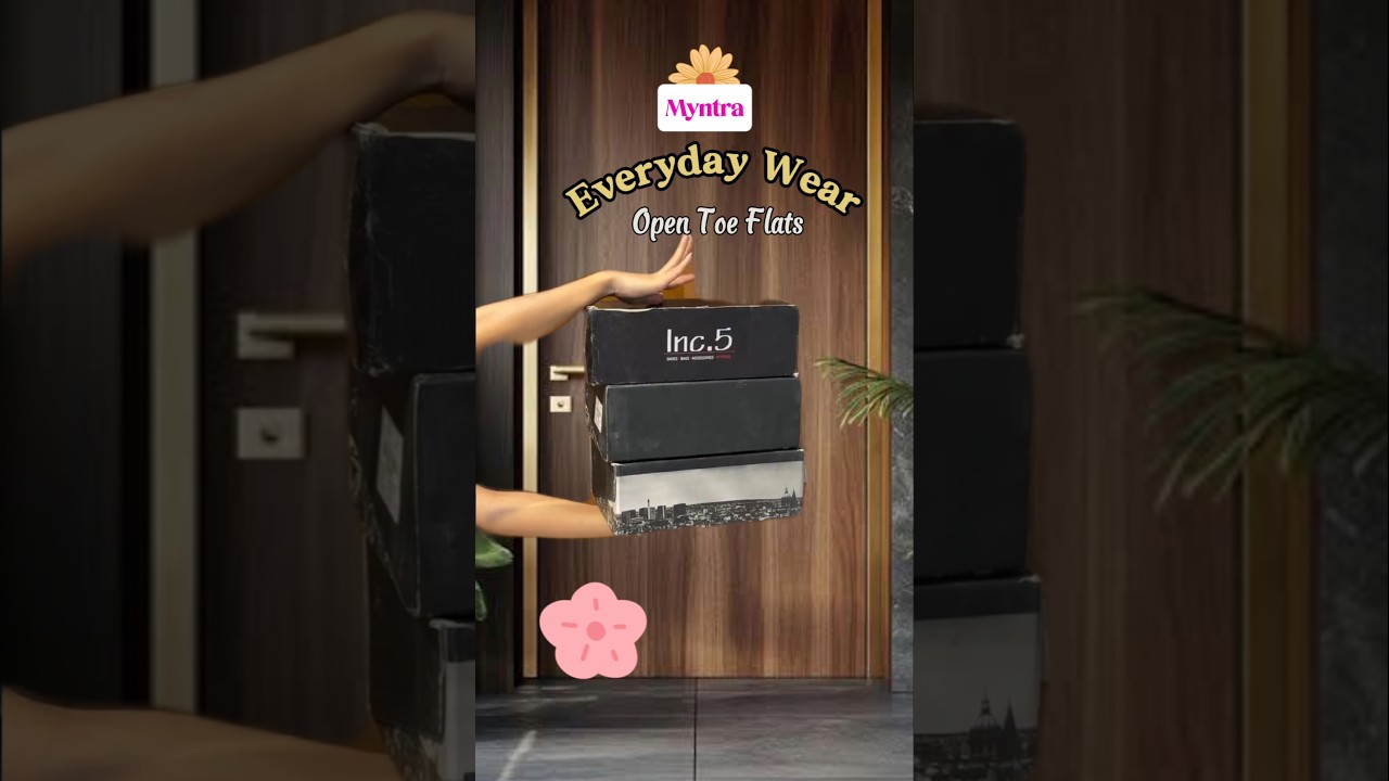 Everyday use Open Toe Flats 🌸♥️ 