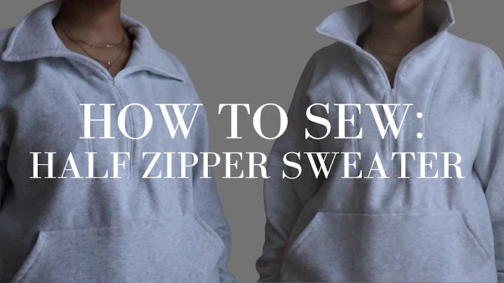 Create Your Own Stylish 1/4 Zipper Sweater - Step-by-Step Tutorial