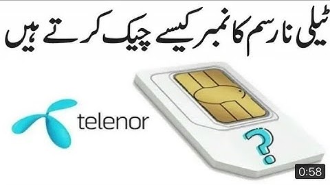 Telenor sim number check Code|How To check Telenor SIM number|Telenor Pakistan