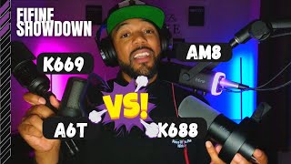 Microphone Mayhem: Fifine AM8 vs A6T vs K688 vs K669 Pro  EPIC Showdown!