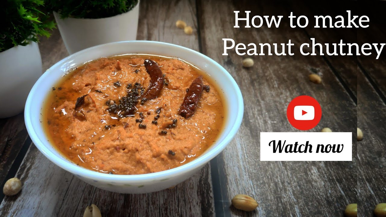 How to make peanut chutney Peanut chutney recipe Bengali YouTube