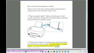 Fix Printer printing slanted or crooked