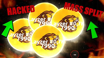 WORLDS BIGGEST HACKED ALIS.IO MASS SPLIT?! INFINITE LINESPLIT DESTRUCTION