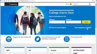 College Board Account Set Up