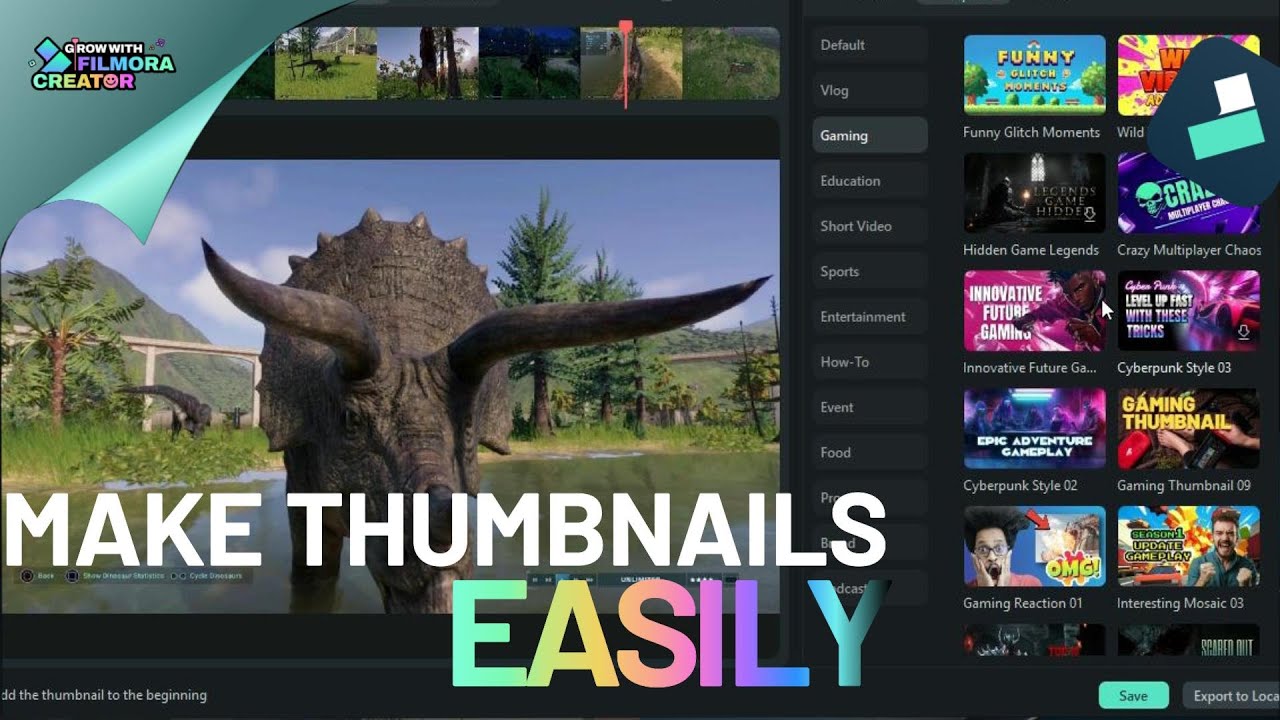 Skip The Tutorial Thumbnail How to Quickly Make Thumbnails in Filmora 14 (Save Time & Skip Photo ...